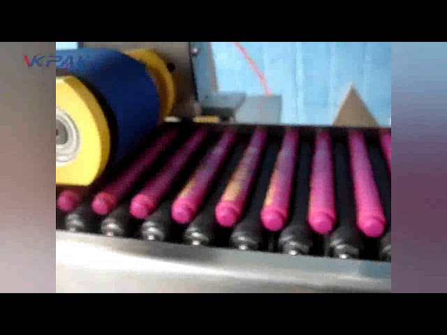 Automatische kleurpotloden lippenbalsem stick etiketteermachine