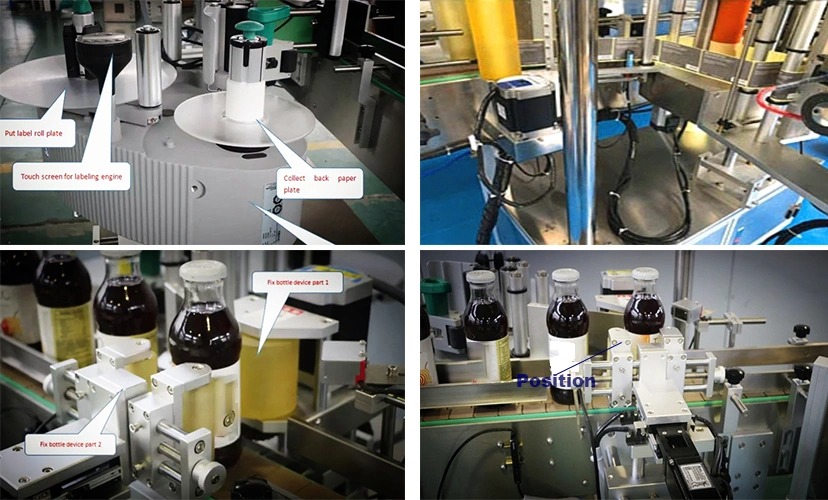 Fabrieksprijs Ronde fles Automatische etiketteermachine met vaste positie te koop