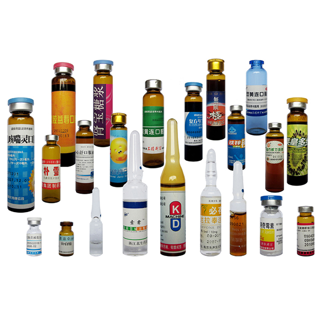 Lineaire horizontale servomotor ampul flessen flesjes etiketteermachine